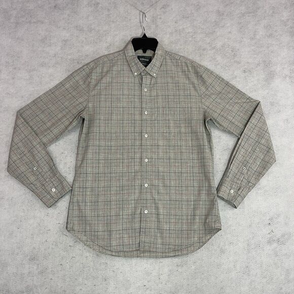 Bonobos Button Down Shirt Mens Medium Slim Fit Plaid Multicolor Long Sleeve - Picture 9 of 10